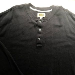 Men's 3XLT Foundry black Henley shirt